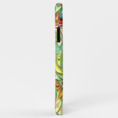 Violet Aqua Turquoise Orange Pink Retro Swirls Art Case-Mate iPhoneケース (裏面/右)