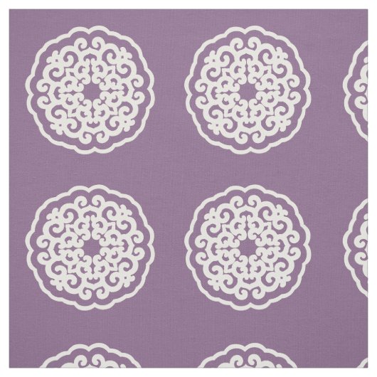 Violet Asian Moods Mandalla ～小パターン ファブリック (見本)