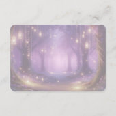 Violet at Midnight Enchanted Forest Wedding エンクロージャーカード (裏面)