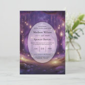 Violet at Midnight Enchanted Forest Wedding 招待状 (スタンド正面)