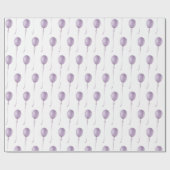Violet balloon Gift Wrapping Paper - Cadeaupapier ラッピングペーパー (フラット)