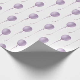 Violet balloon Gift Wrapping Paper - Cadeaupapier ラッピングペーパー