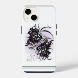 「Violet Blossom Abstraction」、Apple iPhone 14ケース