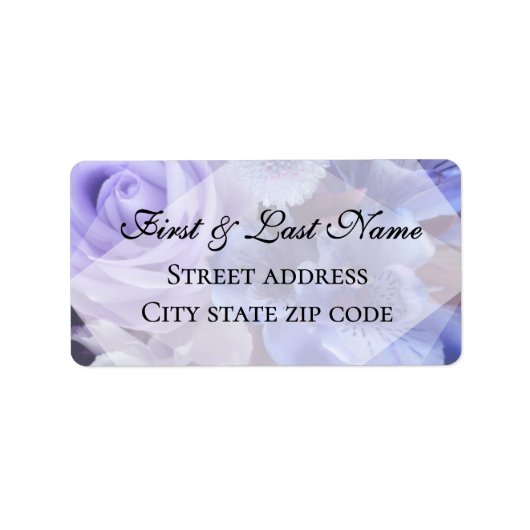 Violet Blue Florals ラベル (正面)