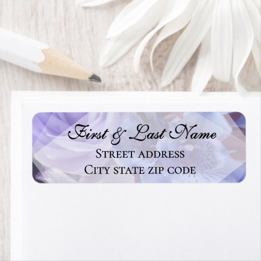 Violet Blue Florals Label ラベル (インサイチュ)