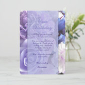 Violet Blue Rose Birthday Card 招待状 (スタンド正面)