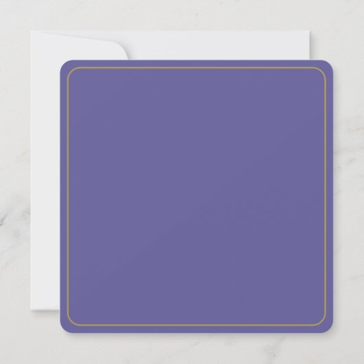 Violet Blue Rose Place Setting Card ノートカード (裏面)