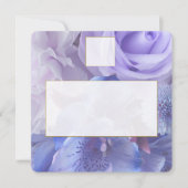 Violet Blue Rose Place Setting Card ノートカード (正面)