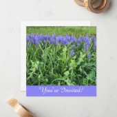 Violet Bluebells写真ノートカード ノートカード (正面/裏面インサイチュ)