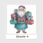 Violet Christmas for Holidays シール<br><div class="desc">美しい贈り物の集まりである紫の色に鮮やか包まれた楽し運い姿を特徴とするステッカー包まれた。クリスマスの精神を体現し、暖かさと応援を放ち、のホリデーシーズンに祝最適である。</div>