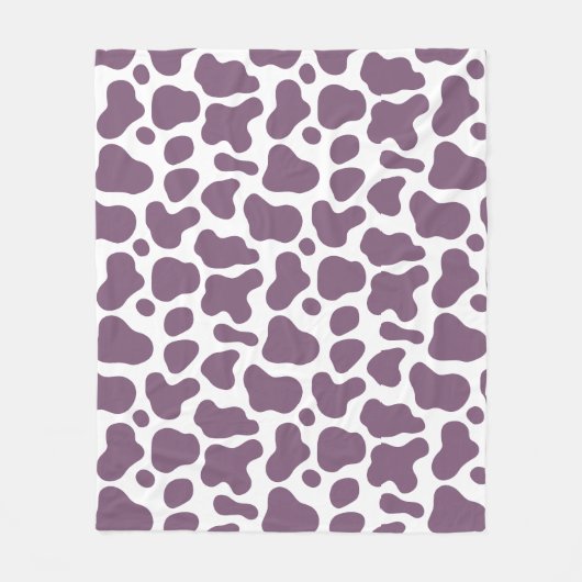 Violet Cow フリースブランケット (正面)