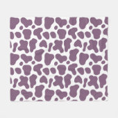 Violet Cow フリースブランケット (正面(横))