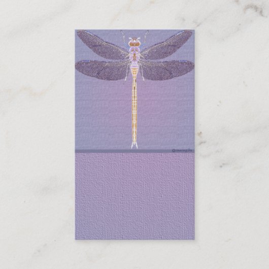 Violet Dragonflyカスタマイズ可能名刺 名刺 (正面)