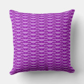 Violet Dreams-Dark & Light Purple Throw Pillow クッション (裏面)