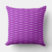 Violet Dreams-Dark & Light Purple Throw Pillow クッション (正面)