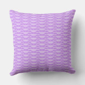 Violet Dreams-Light Purple Throw Pillow クッション (裏面)