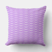 Violet Dreams-Light Purple Throw Pillow クッション (正面)
