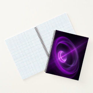 Violet Energy Vortex Spiral Notebook ノートブック