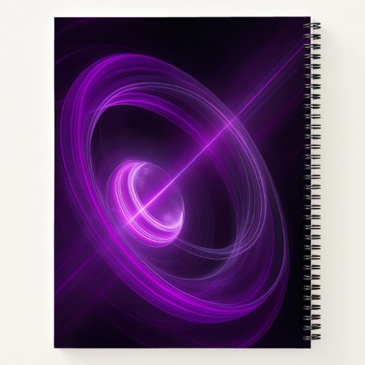 Violet Energy Vortex Spiral Notebook ノートブック (裏面)