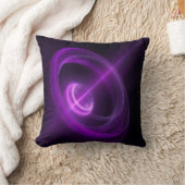 Violet Energy Vortex Throw Pillow クッション (ブランケット)
