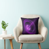 Violet Energy Vortex Throw Pillow クッション (椅子)