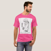 Violet Evergarden - ヴァイオレット (モノクロ) Tシャツ (正面フル)
