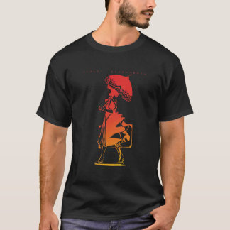 Violet Evergarden Sunset Siluet Anime Fan Art Tシャツ