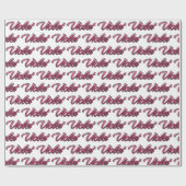 Violet faded pink personalisiertes Geschenkpapier ラッピングペーパー (フラット)