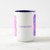 Violet Fire祈りの言葉:インスピレーションとポジティブ マグカップ (中央)