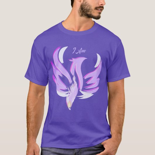 VIOLET FLAME I AM - ファイヤーバードライジング Tシャツ (正面)