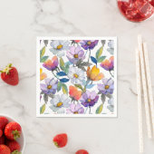 Violet Flower Coaster スタンダードカクテルナプキン (インサイチュ)