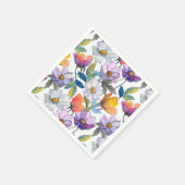 Violet Flower Coaster スタンダードカクテルナプキン (角)