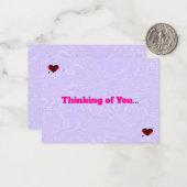 Violet Iceおよびハートノートカード ノートカード (正面/裏面インサイチュ)