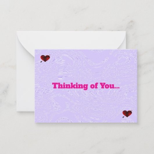 Violet Iceおよびハートノートカード ノートカード (正面)