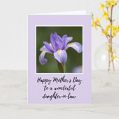 Violet Iris Mothers Day Card カード (黄色い花)