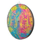 VIOLET LACE – デジタル – フラクタル・アート –  ダーツボード (正面右)