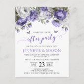 Violet lavenderはパーティーポストカードの後ずっと幸せに ポストカード (正面)