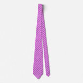 Violet / Lavender Magenta with Gray Pinstripes ネクタイ (正面)