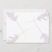 Violet Lavender & Peach Photo Save The Date 招待状 (裏面)