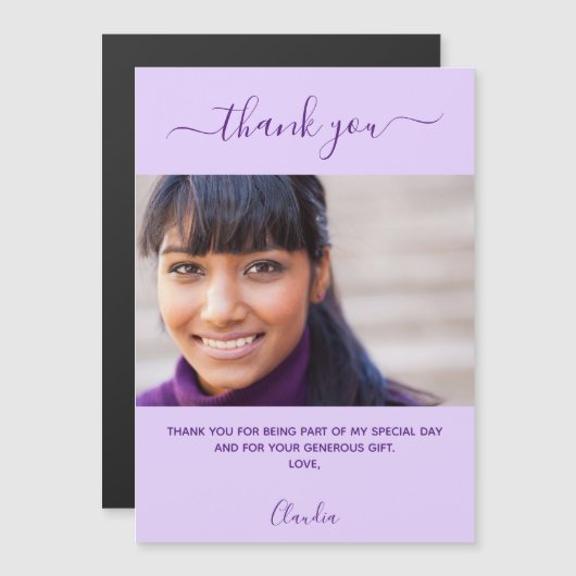 Violet lavender photo script 感謝してい you magnet (正面/裏面)