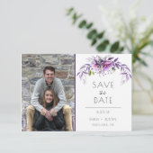 Violet Lavender Purpleフローラ写真Save The Date セーブザデート (スタンド正面)