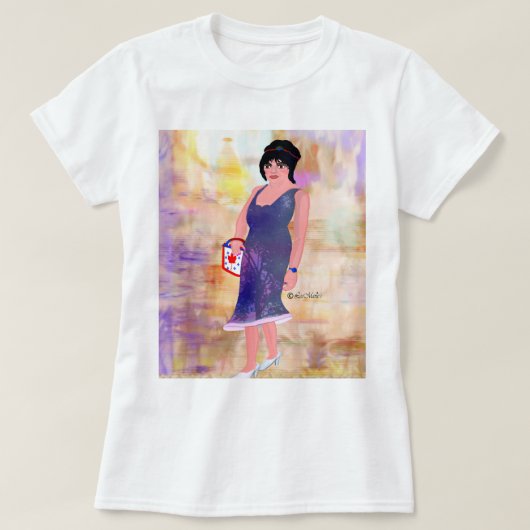 Violet LeeMariieの創造的なデザイン Tシャツ (デザイン正面)