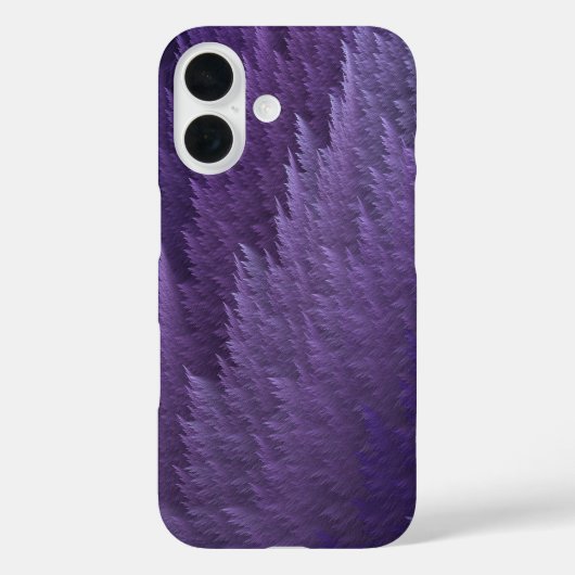 Violet Lilac Purple Tartan Feather Pattern Case-Mate iPhoneケース (裏面)