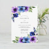 Violet Luminous Winter Wedding 招待状 (スタンド正面)