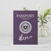 Violet Mexicoパスポート日付の保存 セーブザデート (スタンド正面)