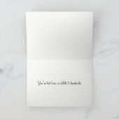 Violet Monogram結婚写真サンキューカード サンキューカード (内部)