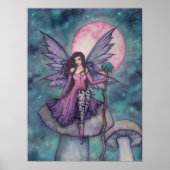 Violet Night Fairy Art by Molly Harrison ポスター (正面)