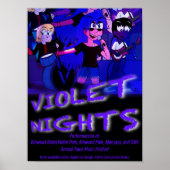 Violet Nights Band Poster ポスター (正面)