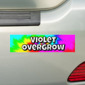 Violet Overgrow (you may change the words) バンパーステッカー (車上)