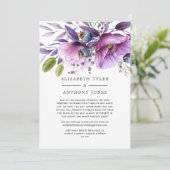 Violet Poppyフローラ結婚のゲ減らストリスト 案内状 (スタンド正面)